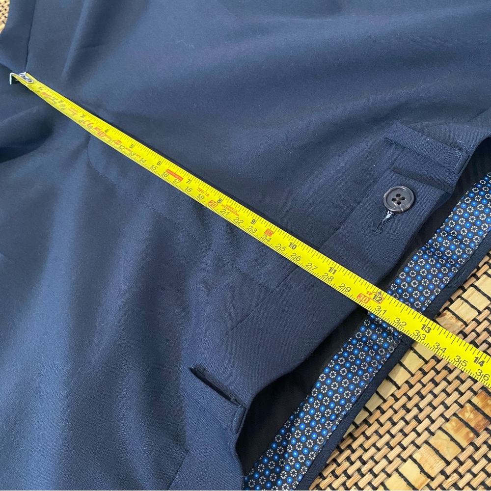 Lauren Ralph Lauren High Performance Wool Dress Pants 36x34 Classic Fit Navy - Picture 9 of 11